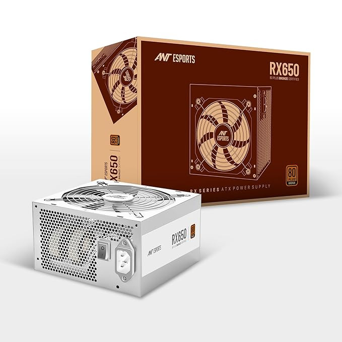 Ant Esports RX650 Non Modular Power Supply (White)