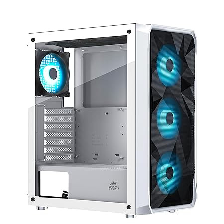 Ant Esports ICE- 112 Mid- Tower Gaming Cabinet - White
