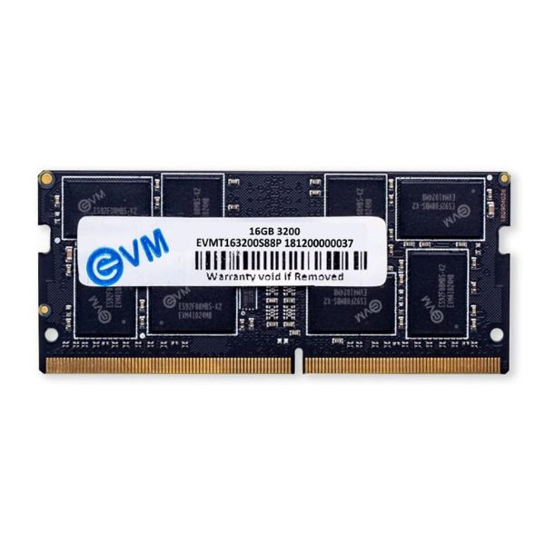 EVM 16GB DDR4 LAPTOP RAM - 3200MHz SODIMM MEMORY