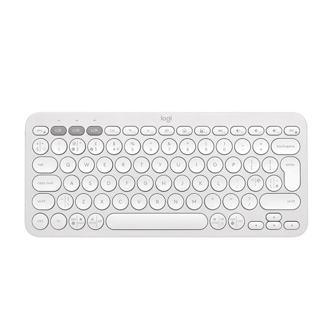 Logitech Pebble Keys 2 K380s Wireless Keyboard White