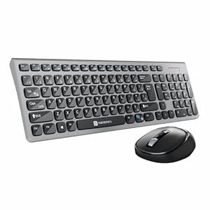 Portronics Key7 Combo Wireless Keyboard & Mouse Set Grey