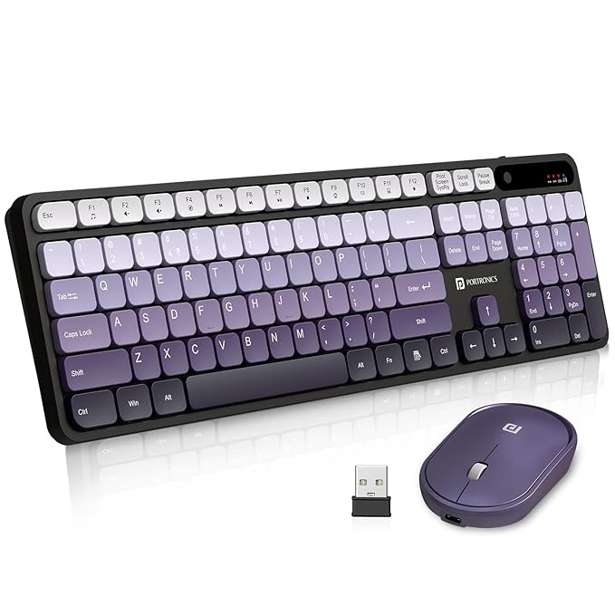 Portronics Key11 Combo Rechargeable Wireless Keyboard and Mouse Set