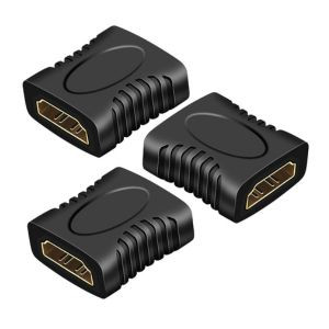 HDMI Joiner-Coupler Female To Female (Pack of 3) Black