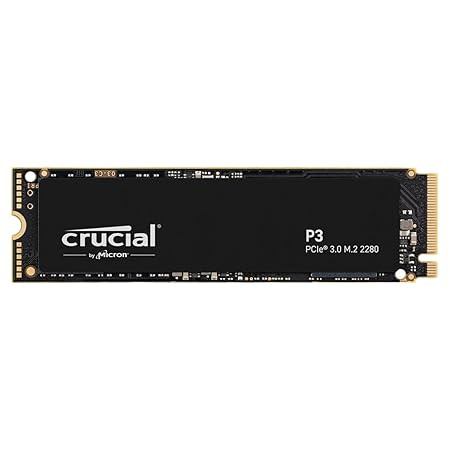 Crucial P3 500GB PCIe Gen4 NVMe M.2 SSD