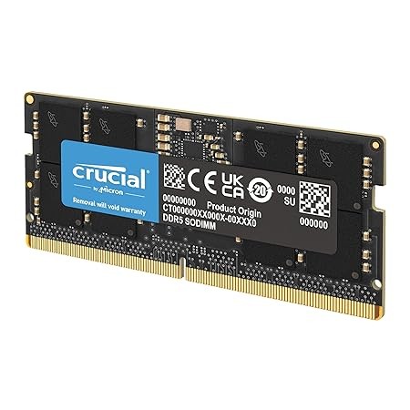 Crucial 32GB DDR5 4800Mhz SODIMM CL46-45-45 RAM (CT32G48C40S5)