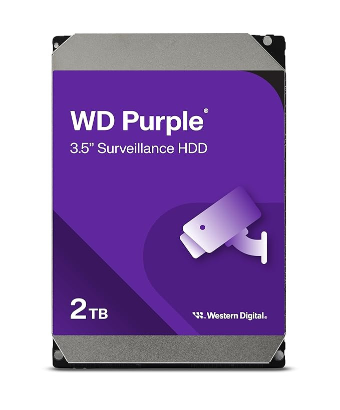 Western Digital Purple 2TB Surveillance Hard Drive