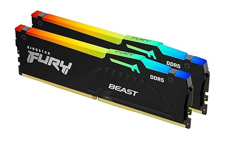 Kingston Fury Beast 64GB (2x32GB) DDR5 6000MHz CL36-40 RGB RAM