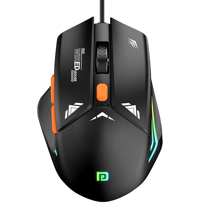 Portronics Vader Wired Gaming Mouse Black
