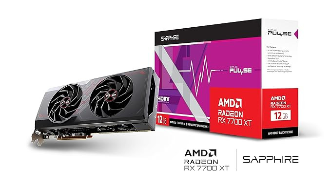 SAPPHIRE PULSE AMD Radeon RX 7700 XT 12GB Graphics Card