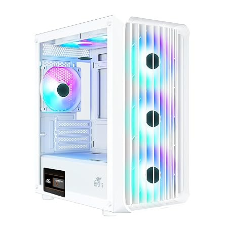 Ant Esports 205 Mini 6F Mid-Tower Gaming Cabinet - White