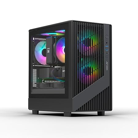 Ant Esports 120 Air Mini M-ATX Gaming Cabinet - Black