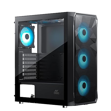 Ant Esports ICE- 112 Mid- Tower Gaming Cabinet - Black