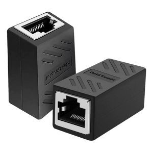 Lan Cable Joiner, Female To Female (Pack of 2) Black